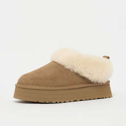 Damen Slipper mit weichem Fußbett - Chestnut