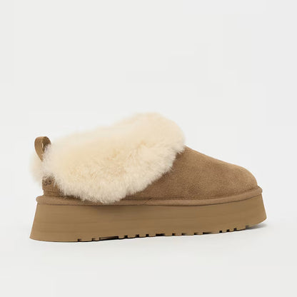 Damen Slipper mit weichem Fußbett - Chestnut